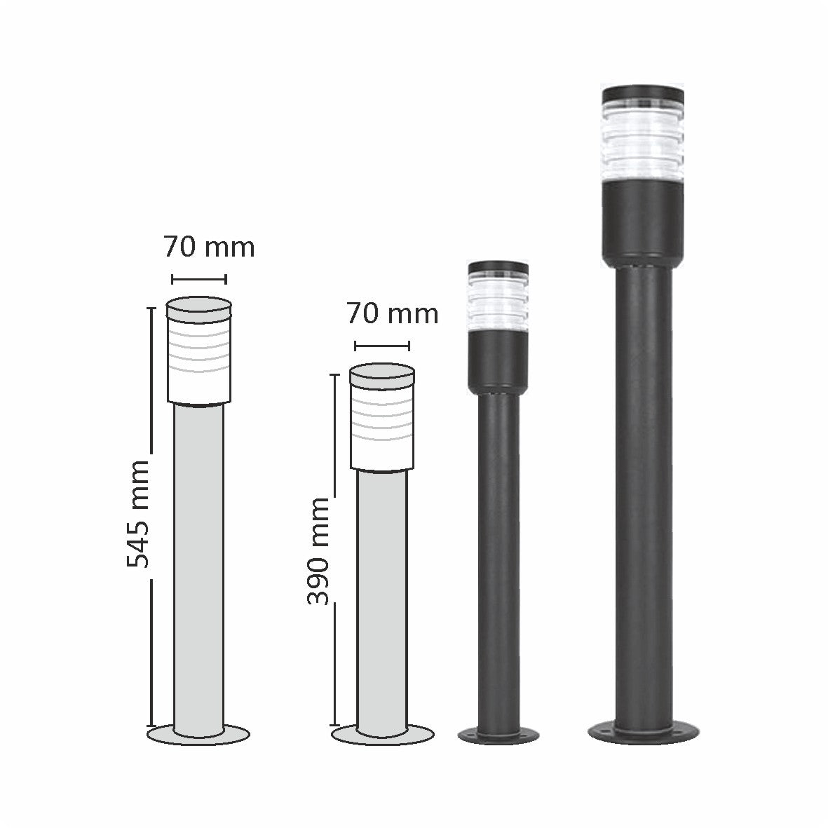 RECTANGLE BOLLARD LIGHT